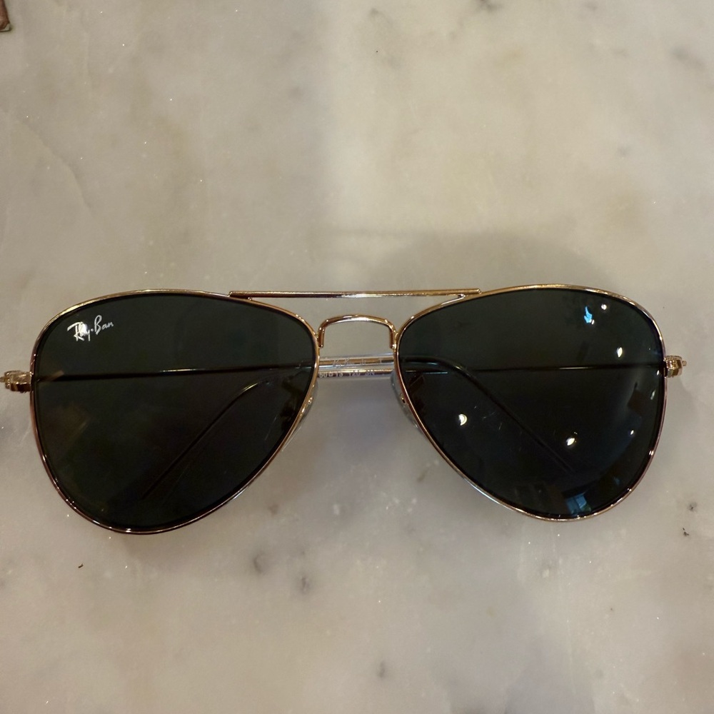 Ray-Ban Gold Frame Sunglasses